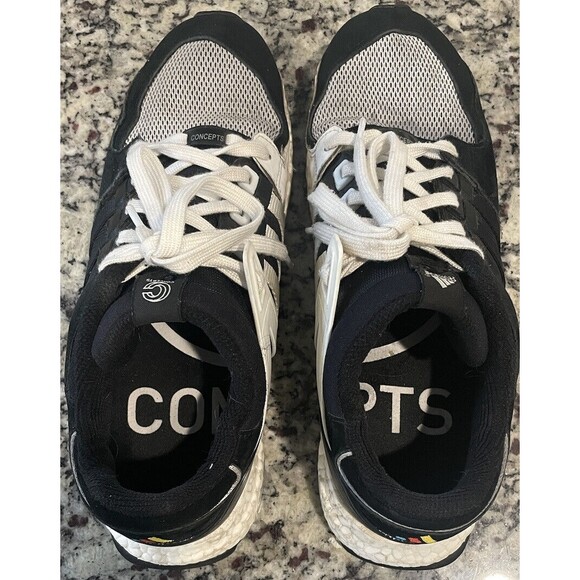 adidas Concepts Equipment EQT Support Sneakers Black White S80560 mens size 10 main image 5